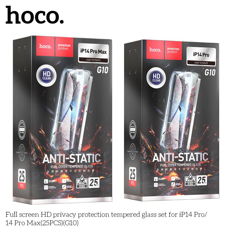 Hoco G10  [PACK 25] | Full HD glass set for iPhone 15 Pro