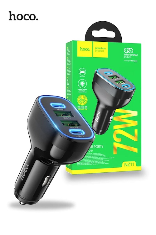 Hoco NZ11 | Guide PD72W(2C2A) car charger