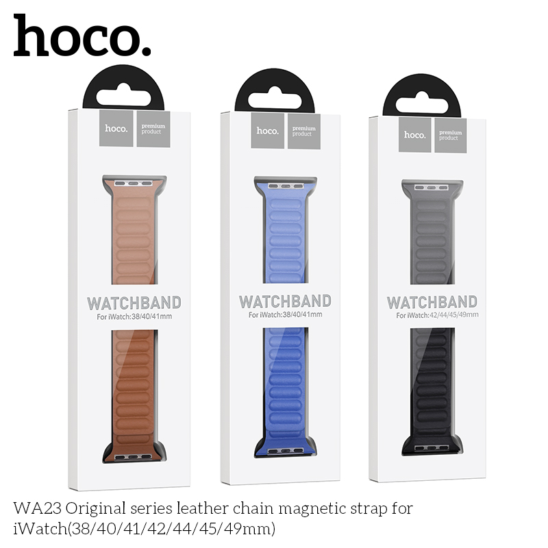Hoco WA23 Original series leather chain magnetic strap for iWatch(42/44/45/49mm)