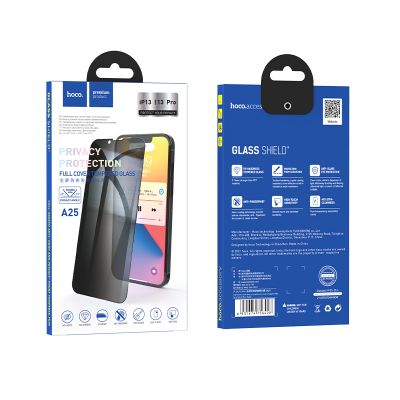 Hoco A25 | Anti-Spy Privacy Full Cover Tempered Glass - iPhone 13 mini