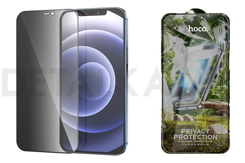 Hoco G11 [PACK 25 $1.4/unit] | Full Screen PRIVACY glass set - iPhone 12 Pro Max