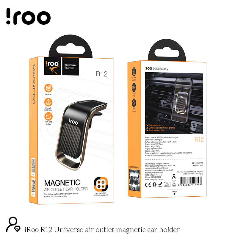 iRoo R12 | Magnetic Air Vent Holder