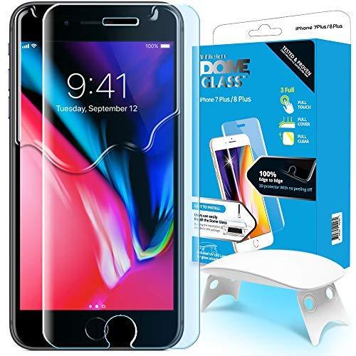 Korean Whitestone UV Full Glue Dome Glass - iPhone 7 Plus / 8 Plus