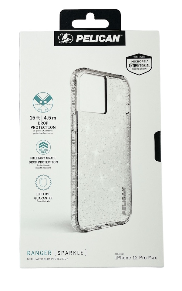 [KW6-03] Pelican Ranger Sparkle | iPhone 12 Pro Max (6.7) - Silver Glitter