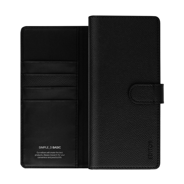 [FW7-03] Korean Simple D Basic | iPhone 11 Pro Max (6.5) - Black
