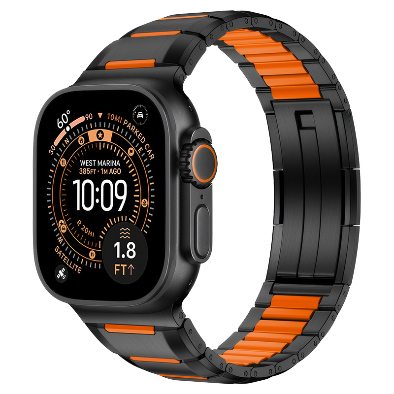 Hoco iWatch WA47 Steel Strap /w rubber inlaid (38/40/41/42mm)