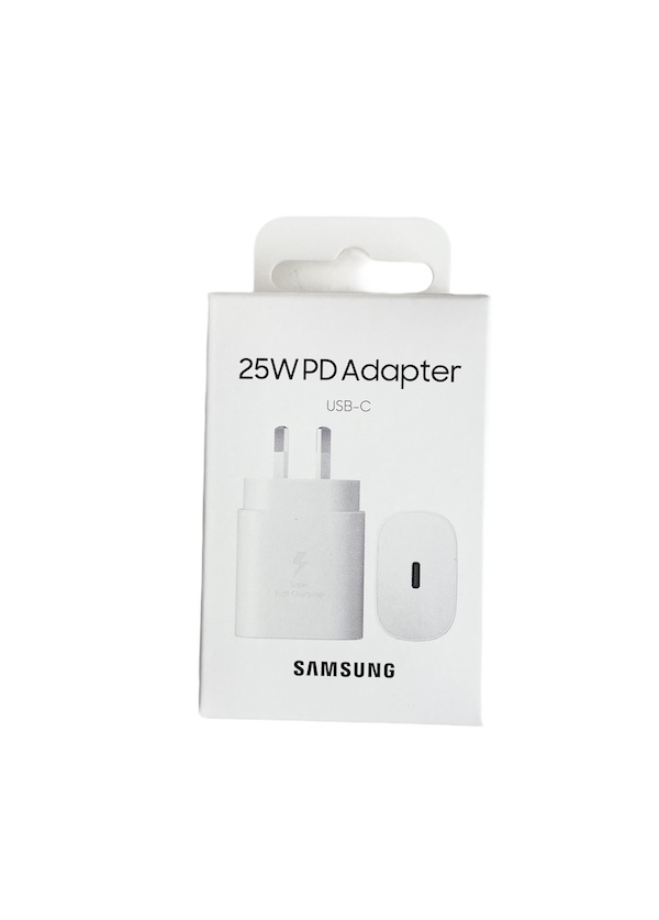 NEW SAMSUNG PD 3.0 25W FAST TYPE-C TRAVEL ADAPTOR -  White (No Cable)