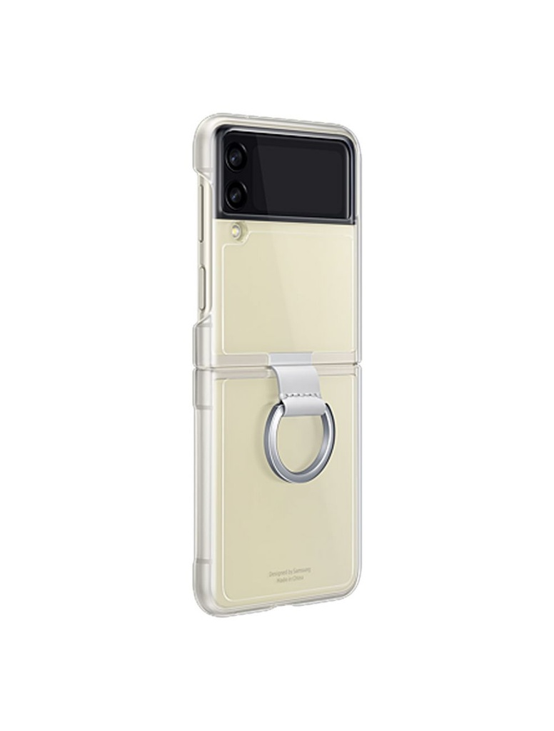 Original Samsung Galaxy Z Flip 3 Clear Cover with Ring - Transparent