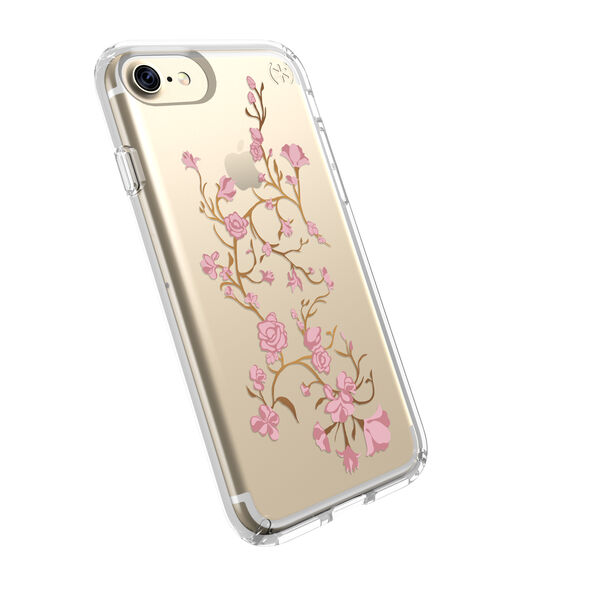 [BWS1-01][W2-S33] Speck Presidio Clear + Print | iPhone 7/8/SE 2020 – Golden Blossoms