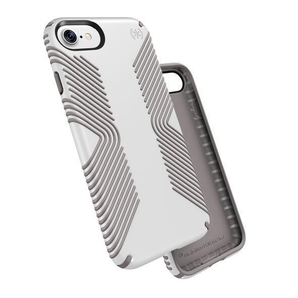 [BWS1-01] [W2-S31] Speck Presidio Grip | iPhone 7/8/SE 2020 – White/Ash Grey
