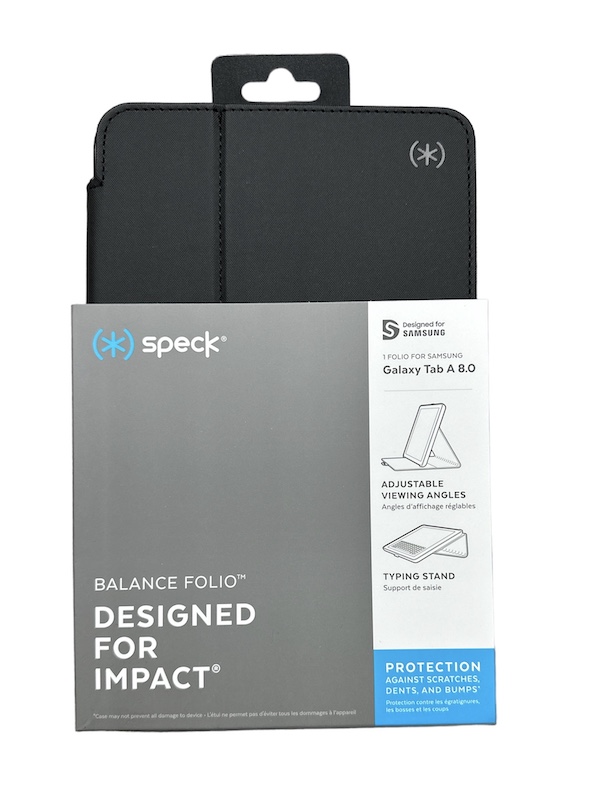 [BWS3-60] Speck Balance Folio | Samsung Galaxy Tab A 8.0 - Black