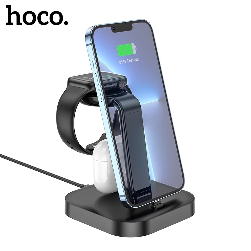 Hoco CW43 | Graceful 3-in-1 Watch AirPods and iPhone Charger