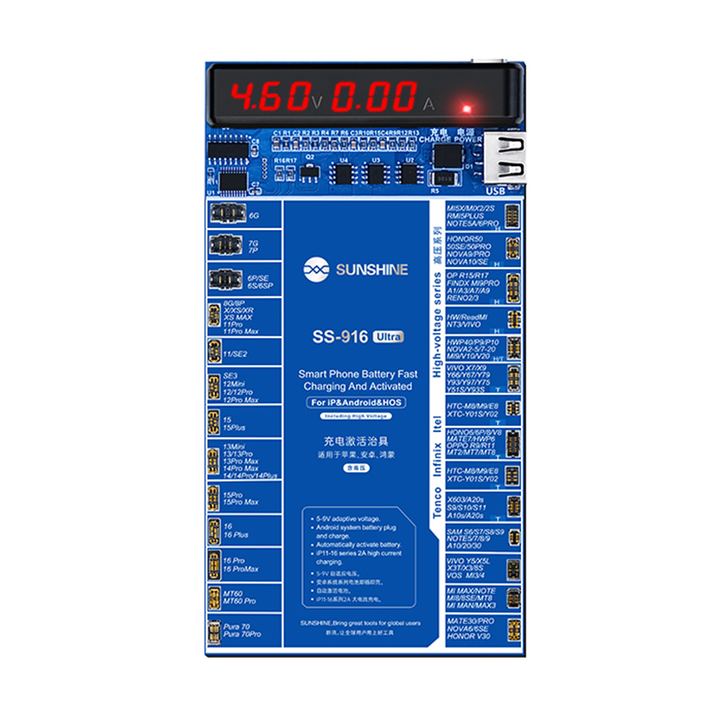 SUNSHINE SS-916 Ultra Battery Activation Board upto iP 16 & Android