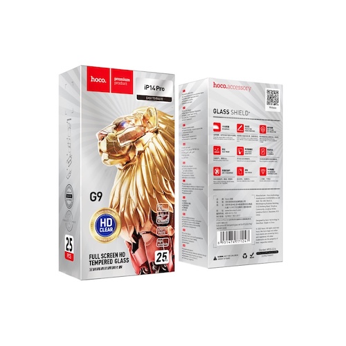 [PACK 25] Hoco G9 Full screen HD tempered glass set | iPhone 15 Pro Max