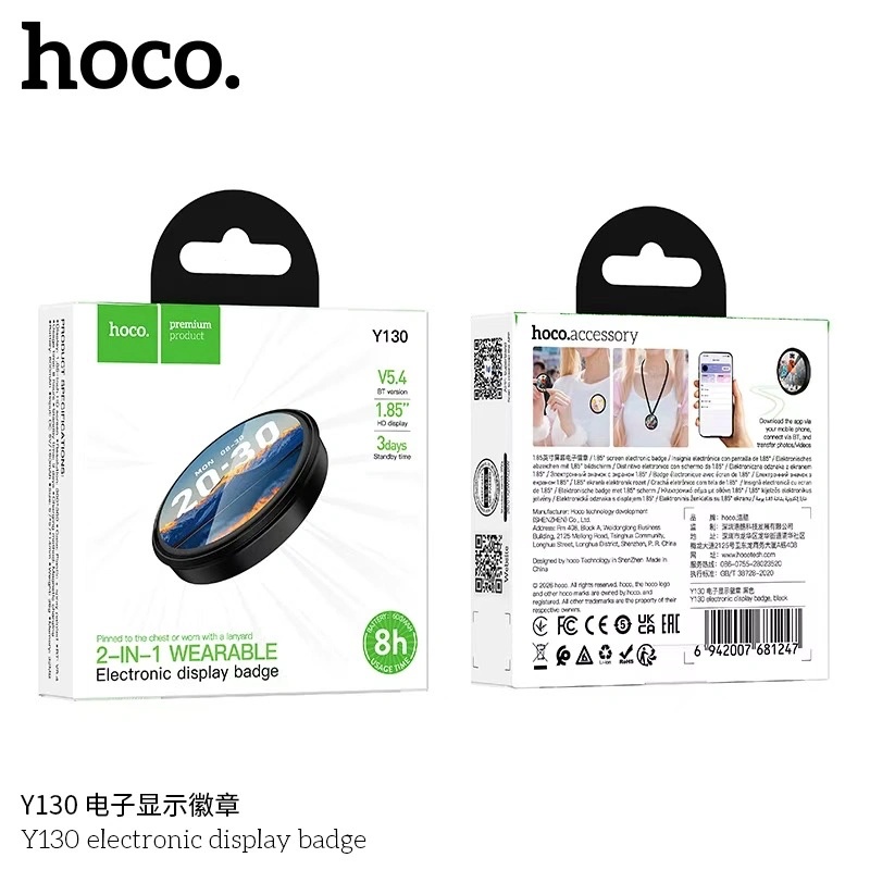 Hoco Y130 electronic display badge
