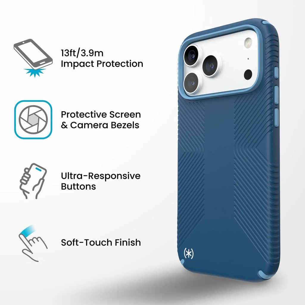 Speck Presidio GRIP Magsafe | iPhone 18 Pro Max/iPhone 17 Pro Max - Navy Deep Sea