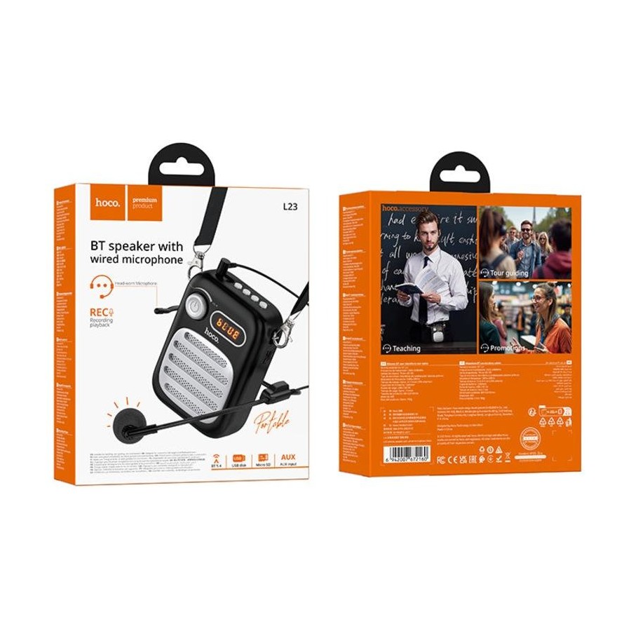 Hoco L23 Lemony speaker with wired microphone