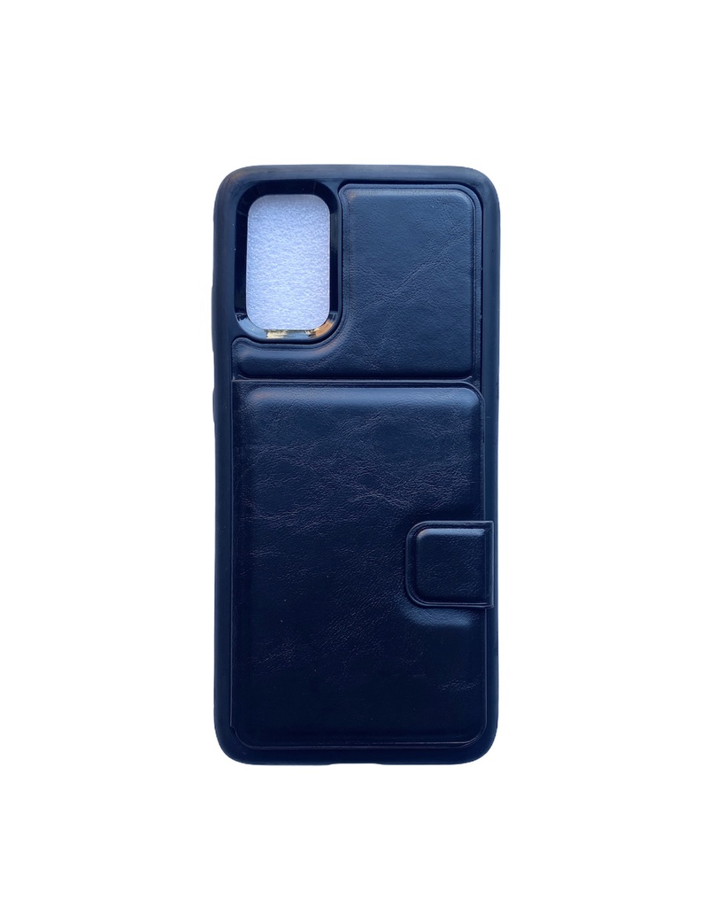 [BI1-08]Coco Heavy Duty Leather Magnetic /w Card Slots | Samsung S20 Plus - Black