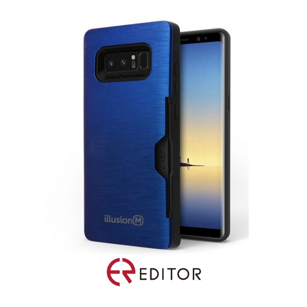 [I-124] Editor Illusion w/ Card Slot | Samsung S10 Plus – Blue