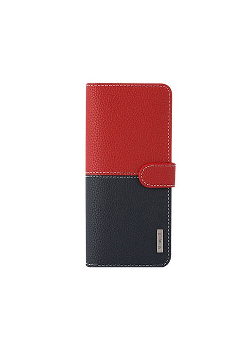 [BWS3-41] Korean Stamp D Folio | Universal 5.5-6.5 inch - Navy/Red