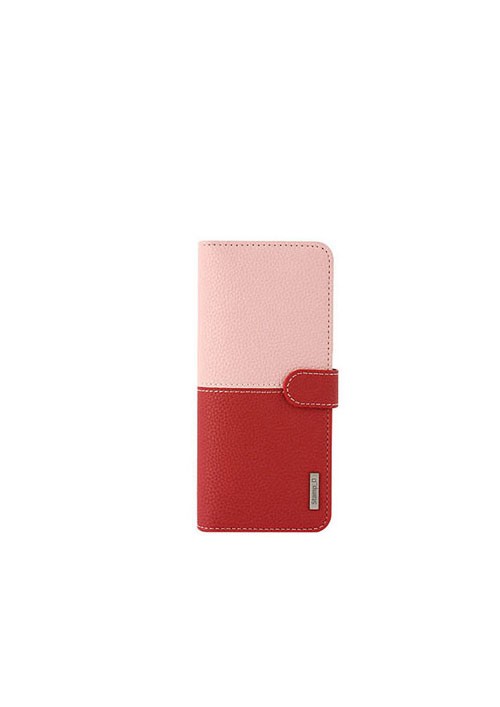 [BWS3-41] Korean Stamp D Folio | Universal 5.5-6.5 inch - Red/Pink