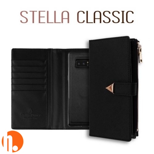 [BWF2-02] Korean Stella Detachable Diary | iPhone XR (6.1) - Black